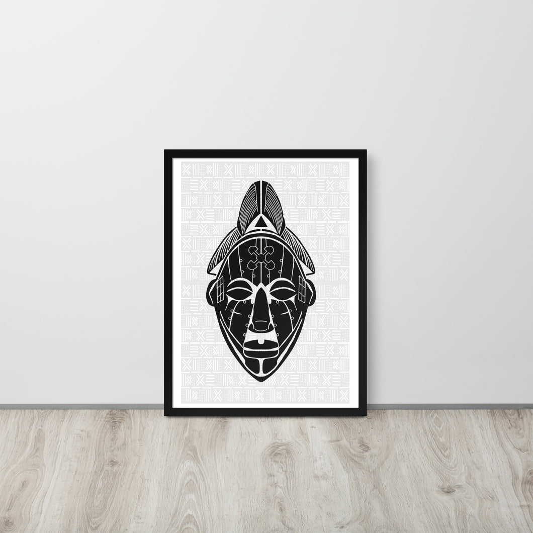 Understanding Mask Framed poster