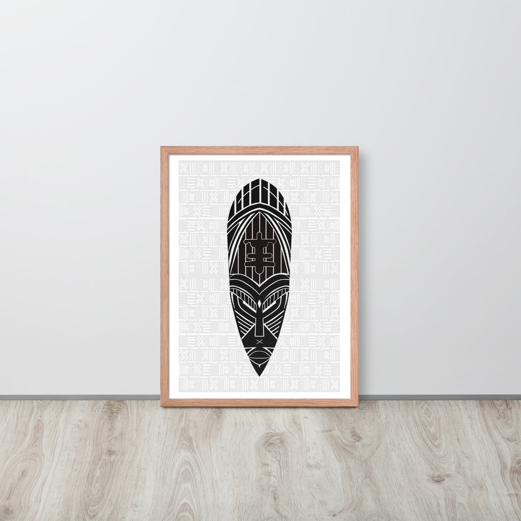 Strength Mask Framed poster – Tribe Media & Design